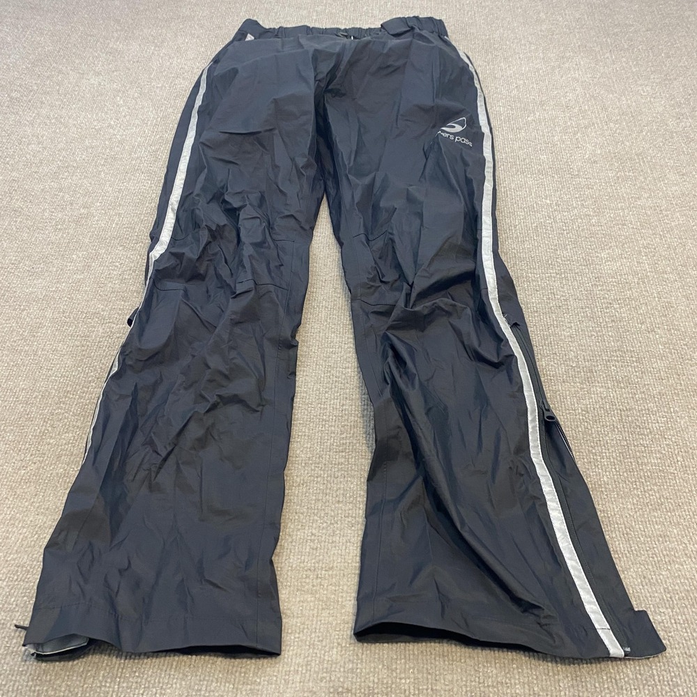Showers Pass Rain Pants Mens Medium Black Artex Waterproof Reflective Cycling